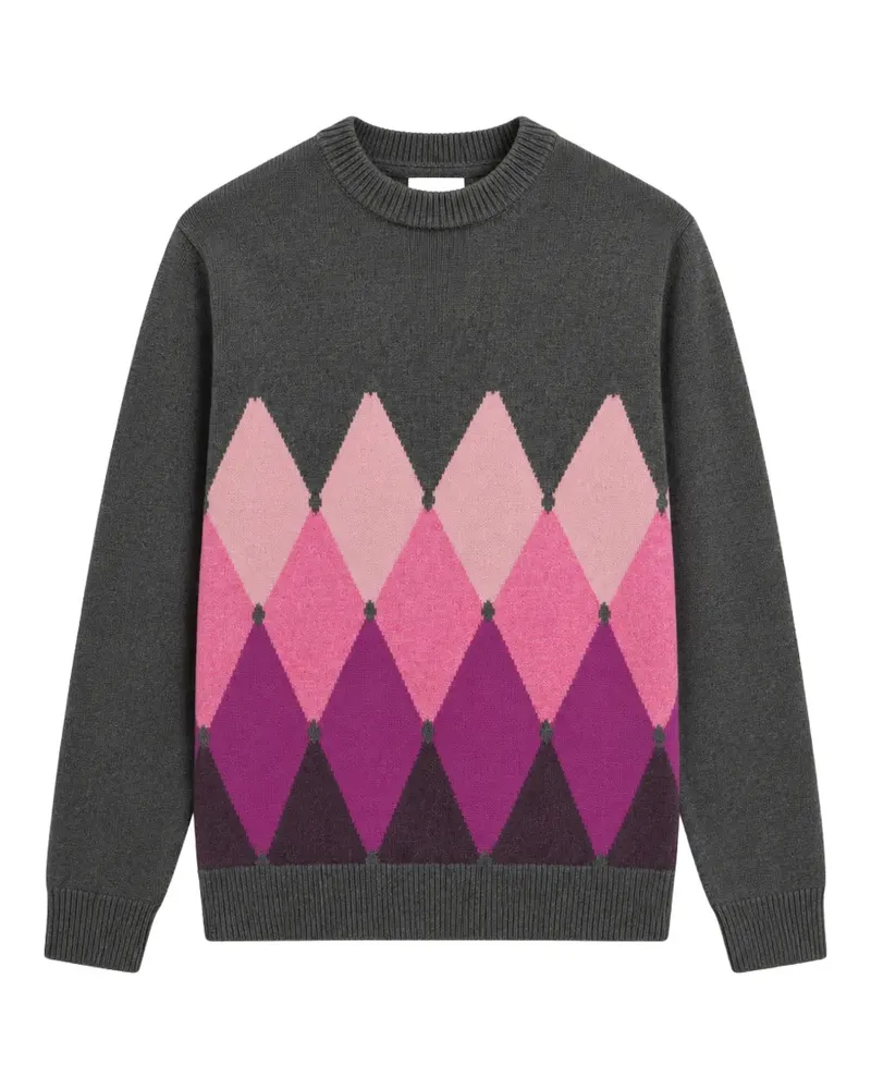 Ballantyne Pullover mit Argyle-Muster - Grau Grau
