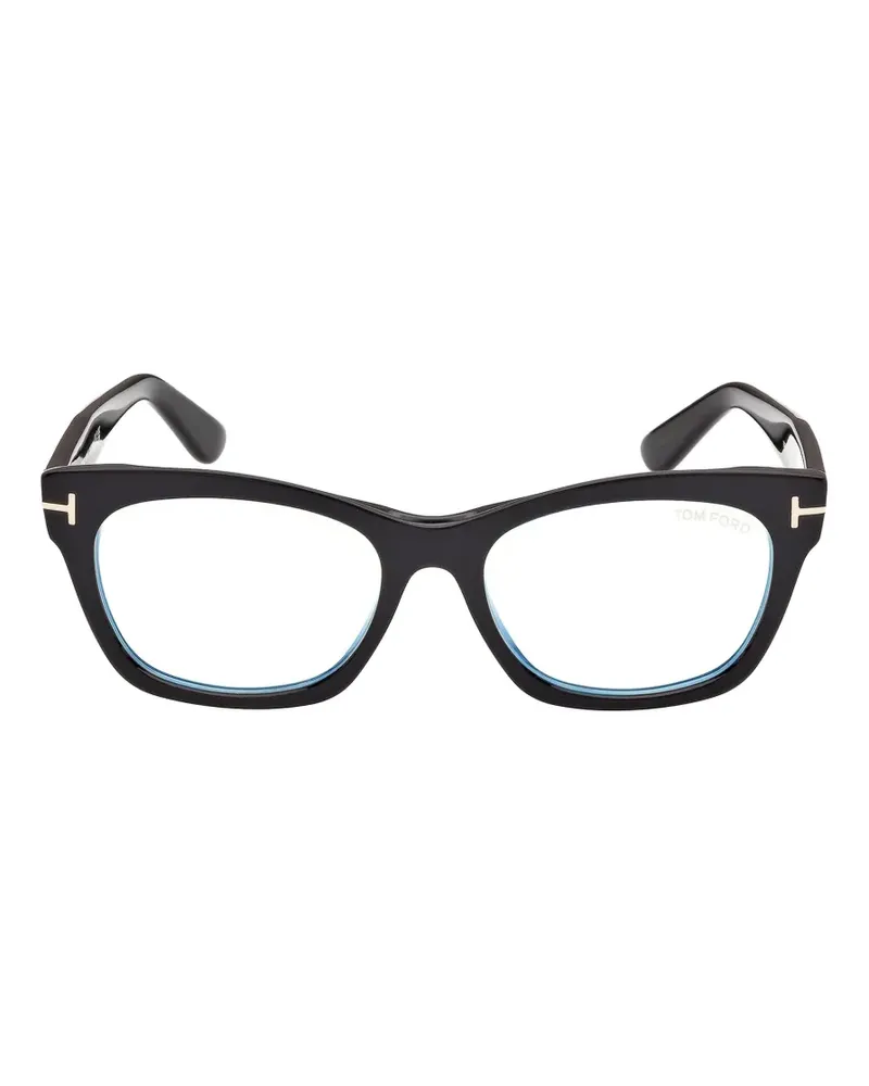 Tom Ford T-logo cat-eye glasses - Schwarz Schwarz