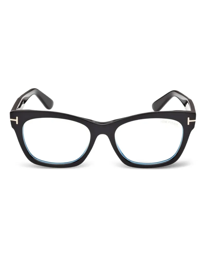 Tom Ford T-logo cat-eye glasses - Schwarz Schwarz