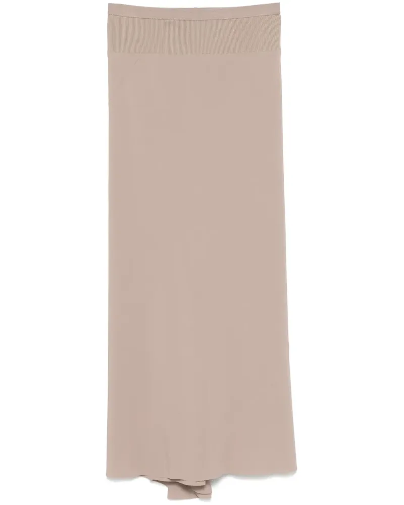 Rick Owens Calf Bias Midirock - Nude Nude