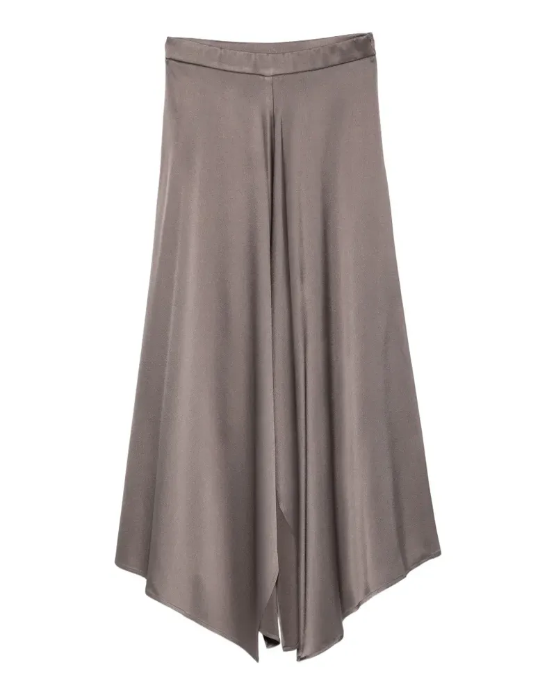 ALYSI Midirock mit Zipfelsaum - Grau Grau