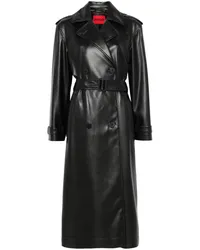 HUGO BOSS Trenchcoat mit Finish Schwarz