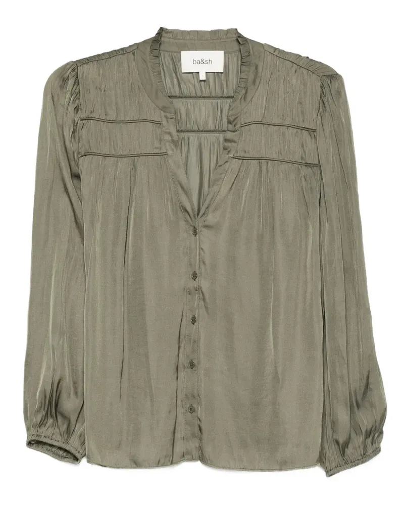 ba&sh Cess Bluse mit Falten - Grün Grün