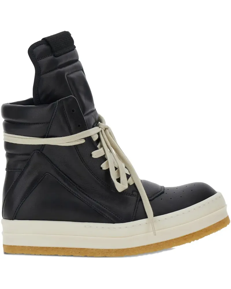 Rick Owens Geobasket Sneakers mit Reißverschluss - Schwarz Schwarz