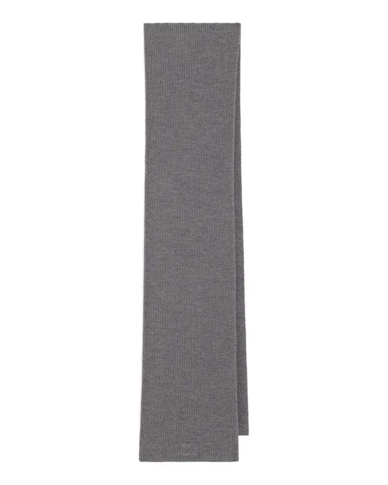 Dolce & Gabbana Gerippter Schal - Grau Grau
