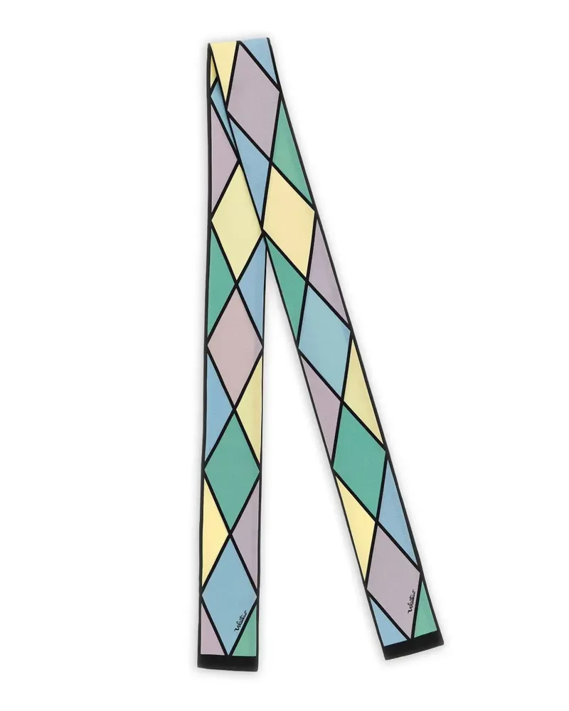 Valentino Garavani Rhombelle Bandeau-Schal mit Print - Grün Grün