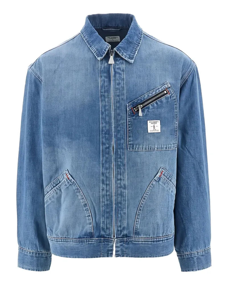 Roy Roger's zip denim jacket - Blau Blau