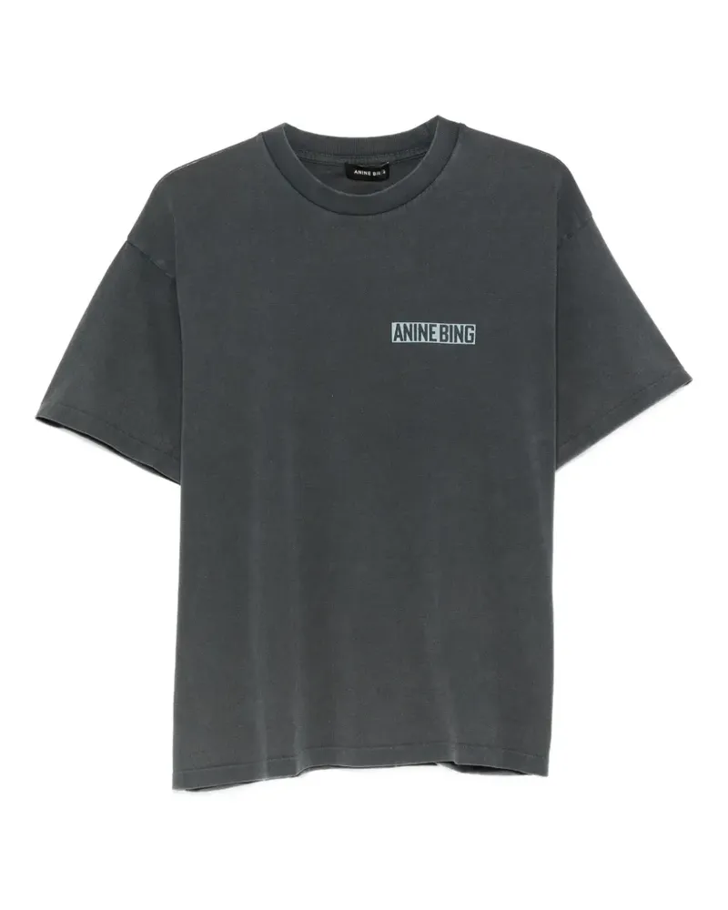 Anine Bing Cade logo-print cotton T-shirt - Grau Grau