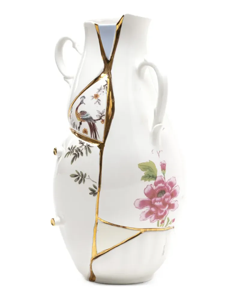 Seletti Kintsugi Vase - Weiß Weiß
