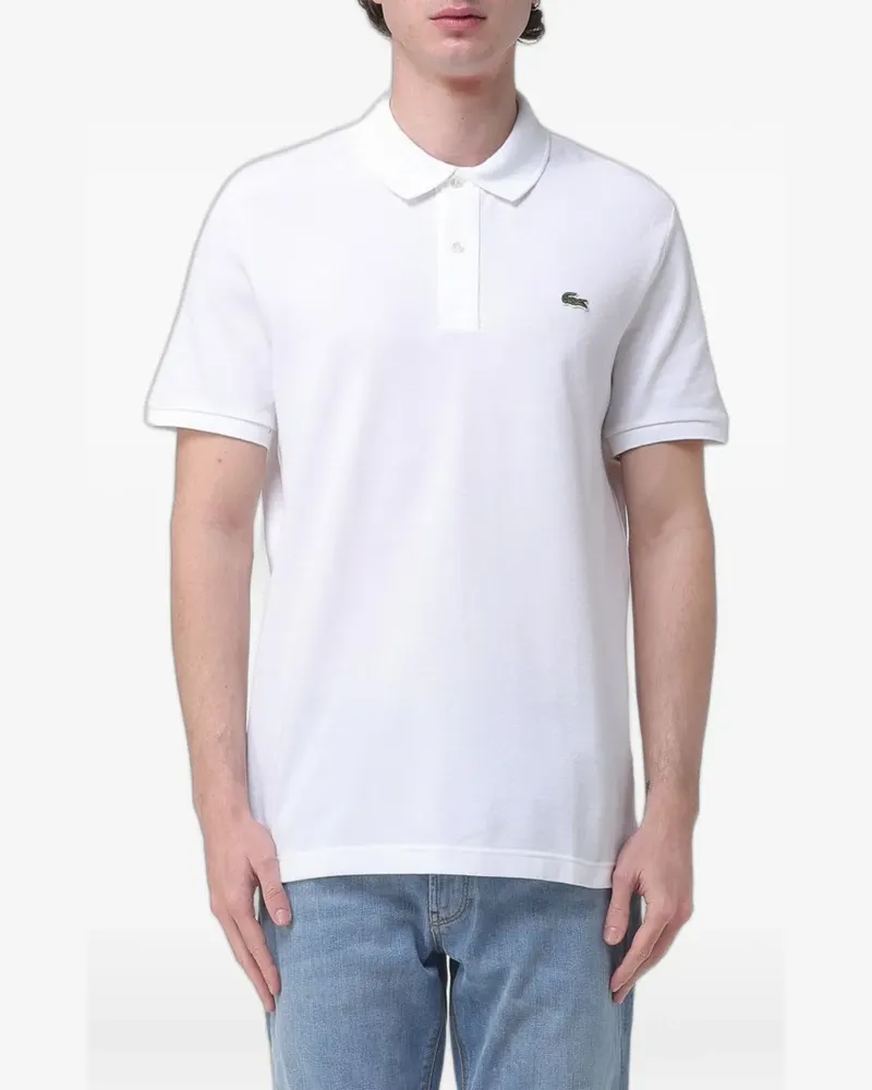 Lacoste logo-embroidered polo shirt - Weiß Weiß