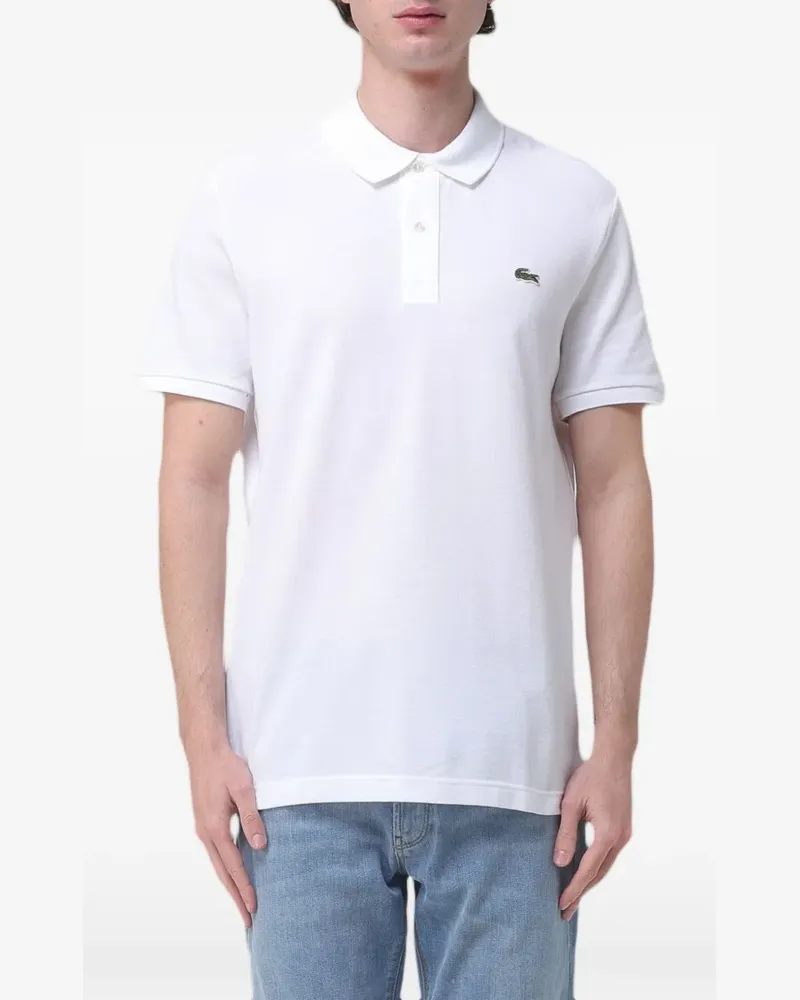 Lacoste logo-embroidered polo shirt - Weiß Weiß