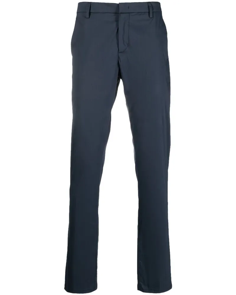 Dondup Halbhohe Straight-Leg-Hose - Blau Blau