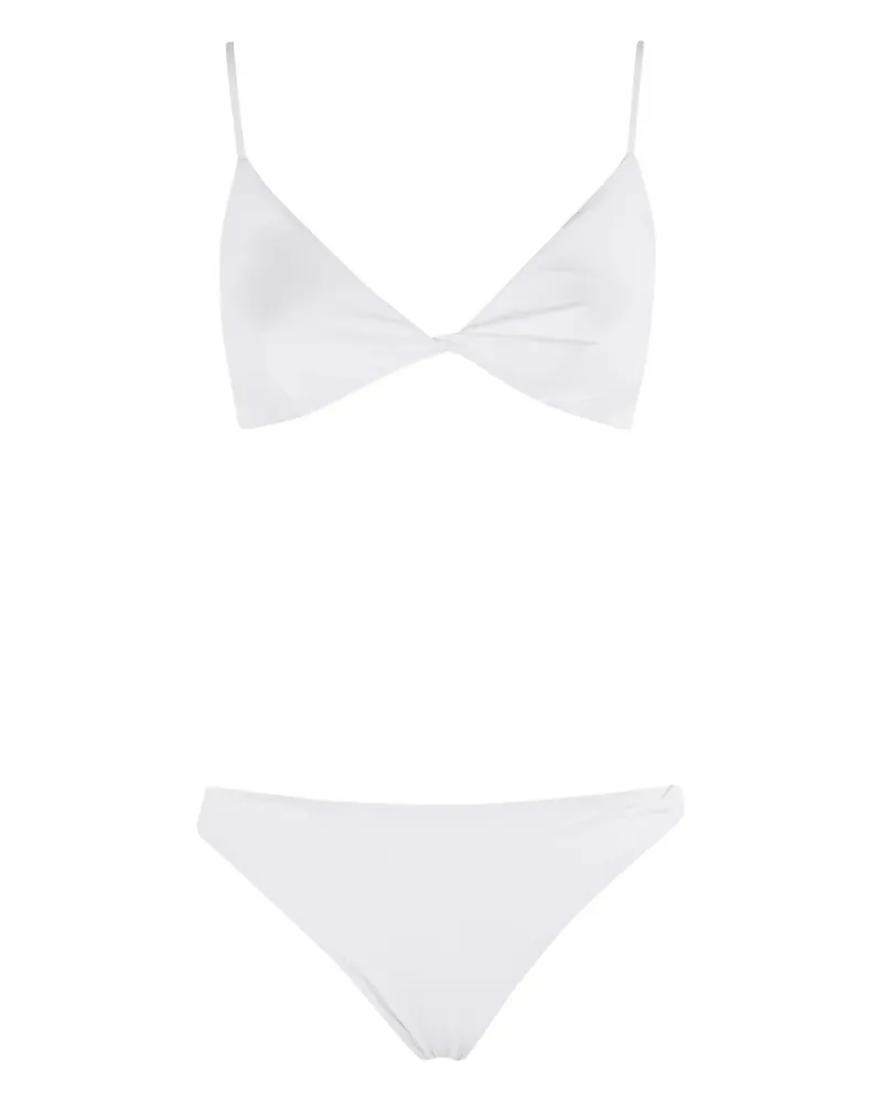 Federica Tosi Torcion Bikini mit Twist-Detail - Weiß Weiß