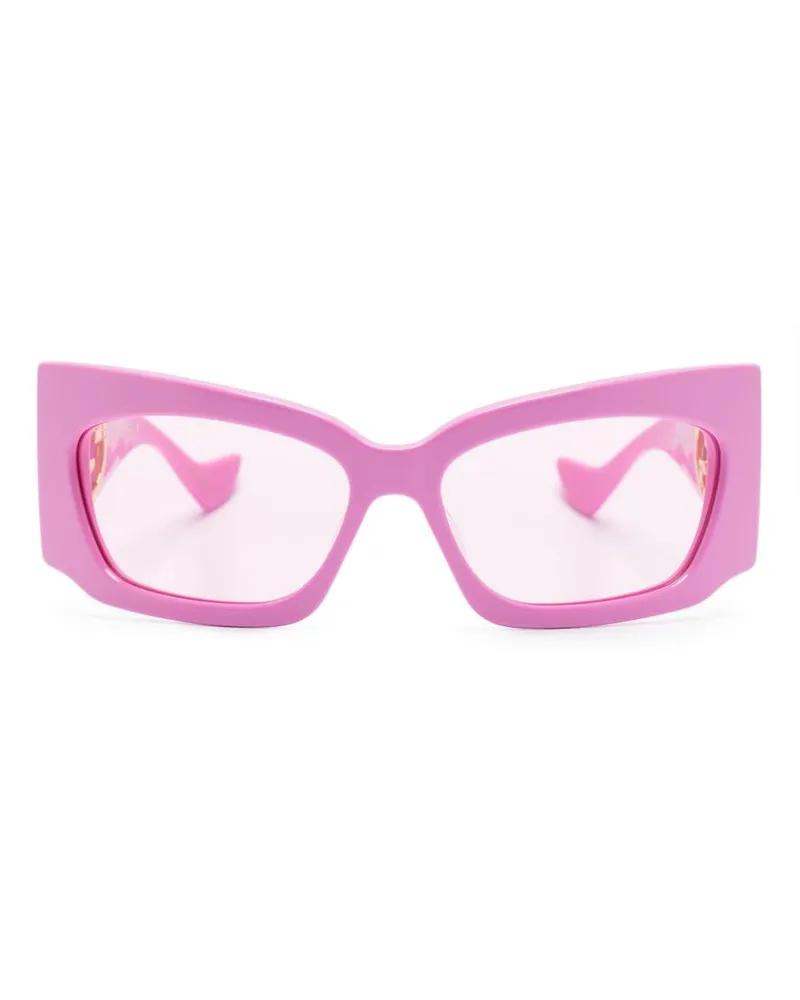 Gucci Sonnenbrille mit geometrischem Gestell - Rosa Rosa