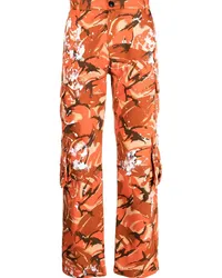 Martine Rose Cargohose mit Camouflage-Print Orange