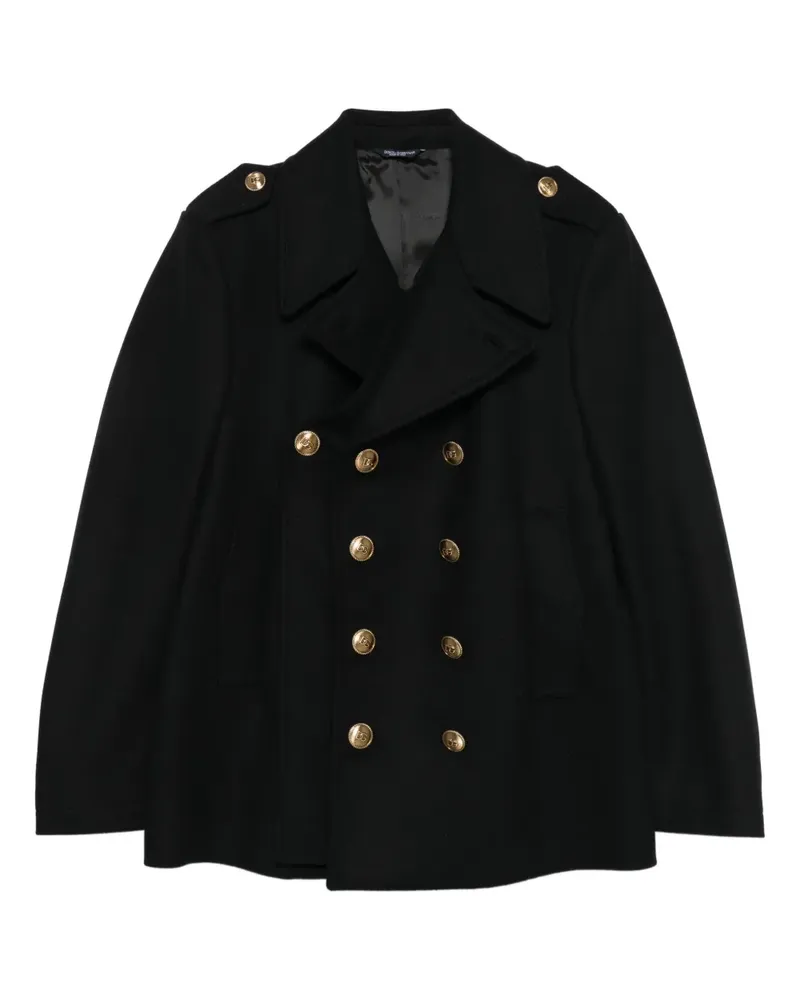 Dolce & Gabbana Cabanjacke mit Knopfdetail - Schwarz Schwarz