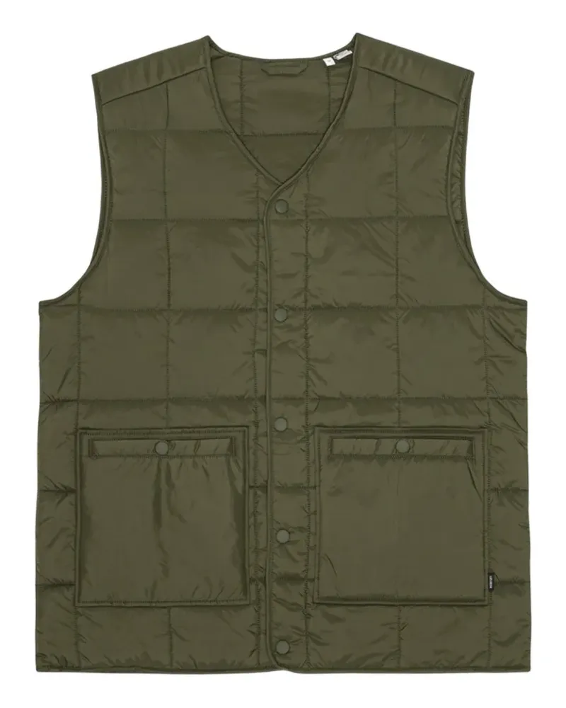 LES DEUX Matt quilted gilet - Grün Grün
