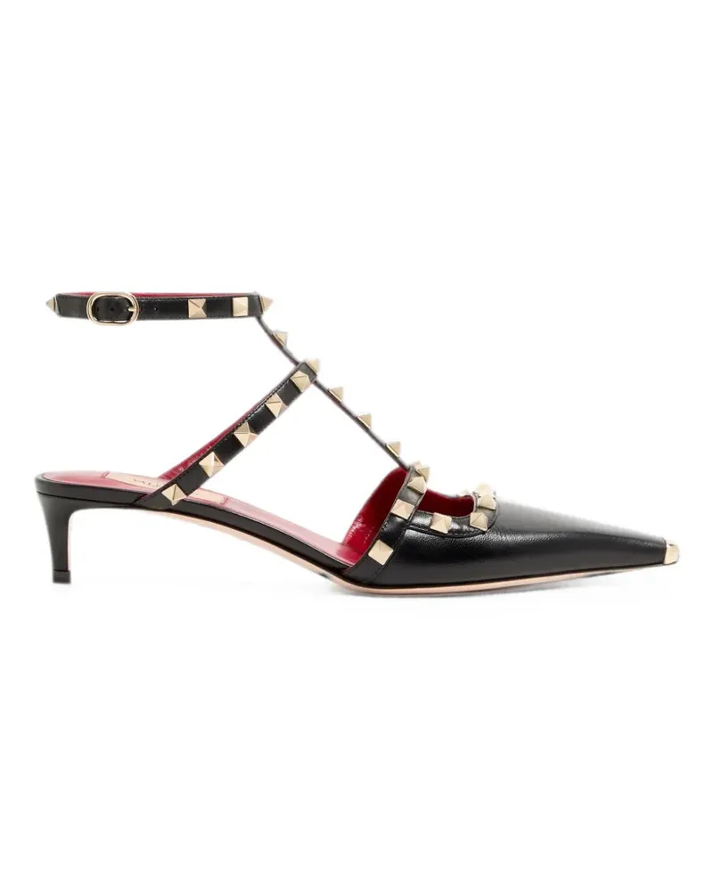 Valentino Garavani Rockstud Court Pumps mit Absatz - Schwarz Schwarz