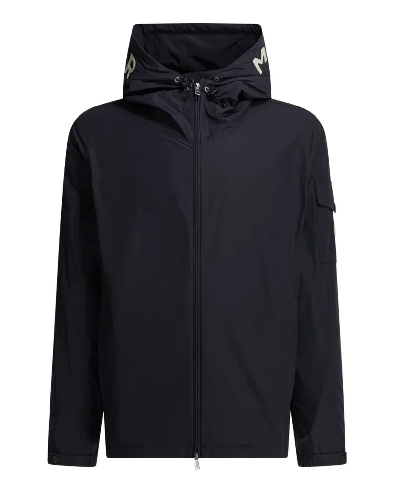 Moncler Sassiere logo-embellished hooded coat - Blau Blau