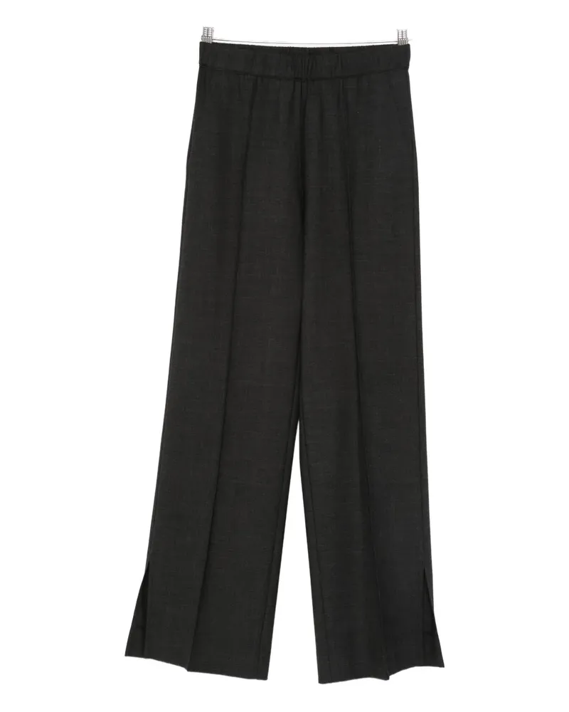 Liviana Conti slit trousers - Grau Grau
