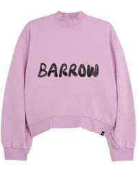 BARROW cropped logo-print sweatshirt Rosa