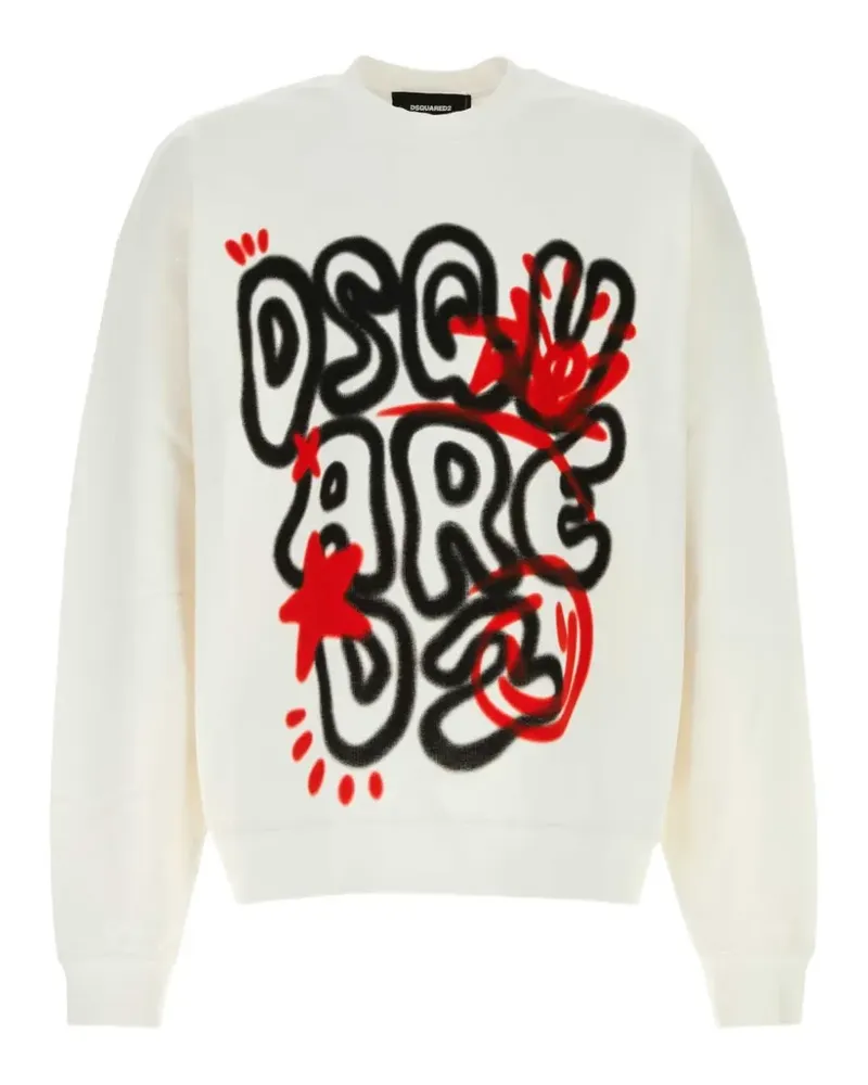 Dsquared2 logo-print sweatshirt - Nude Nude