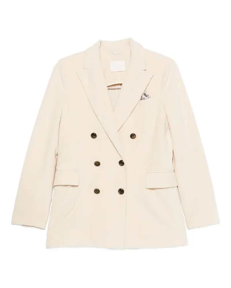 CIRCOLO 1901 double-breasted corduroy jacket - Weiß Weiß