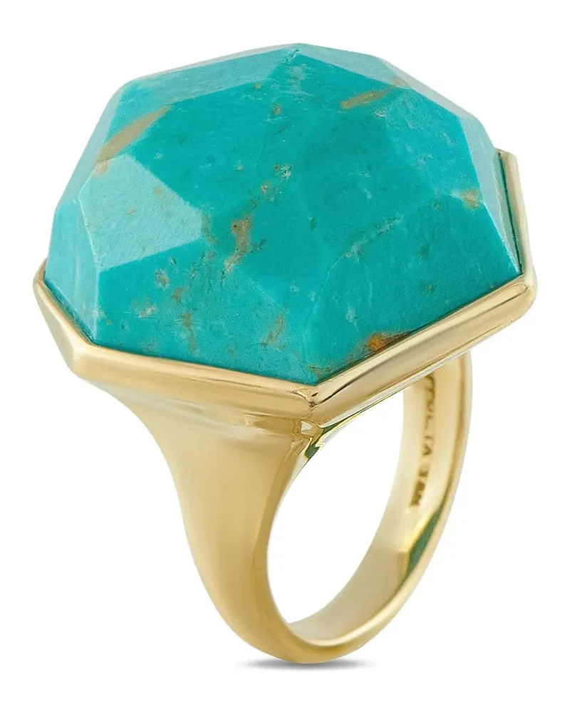 Ippolita 18kt Candy Gelbgoldring mit Türkis Gold