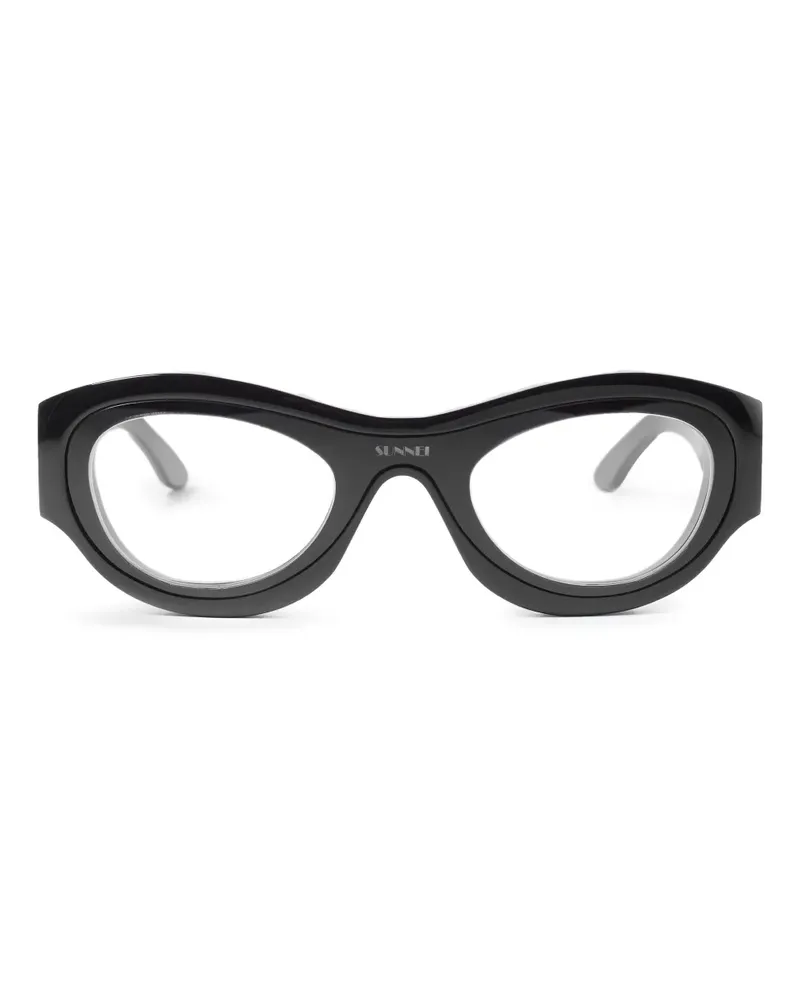 SUNNEI Brille mit geometrischem Gestell - Schwarz Schwarz