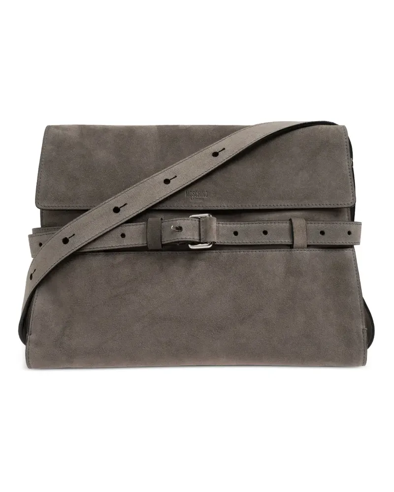 Moschino Tie Me Schultertasche - Grau Grau