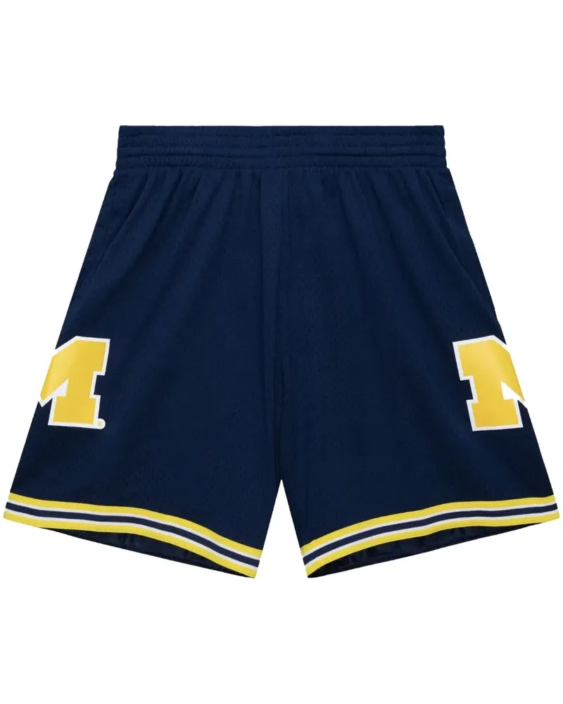 Mitchell & Ness NCAA Michigan Wolverines 1991 Road Shorts - Blau Blau
