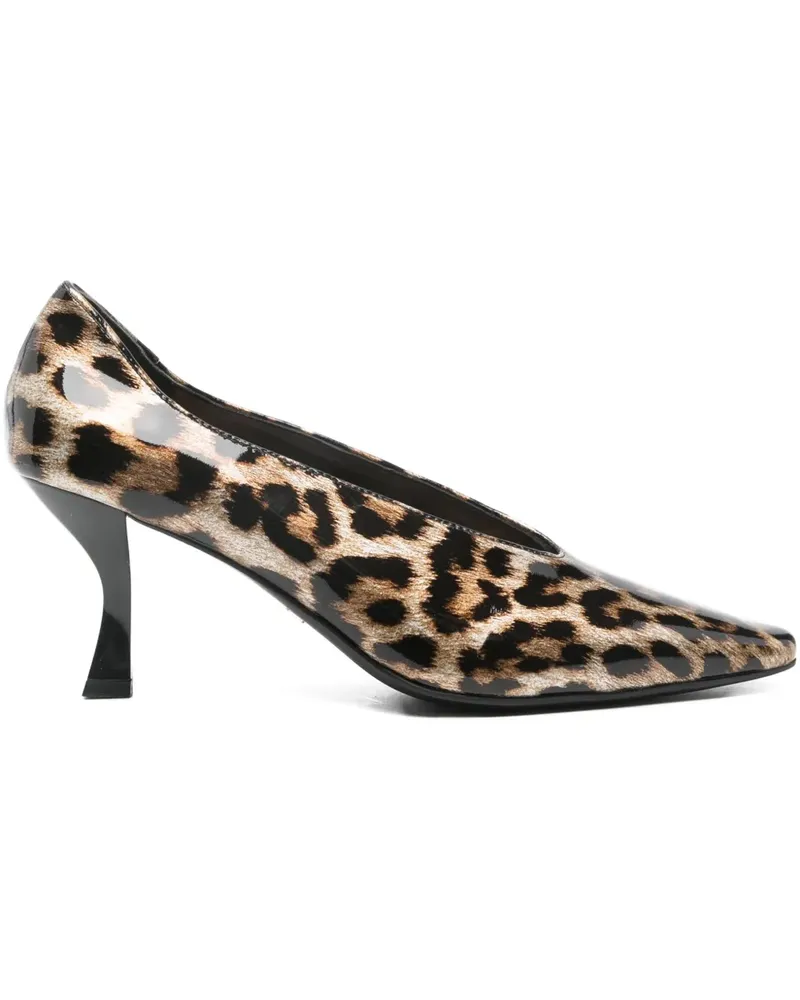 MARC ELLIS Pumps mit Leoparden-Print - Braun Braun