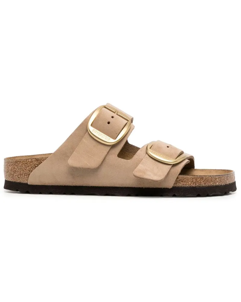 Birkenstock Flache Pantoletten - Braun Braun