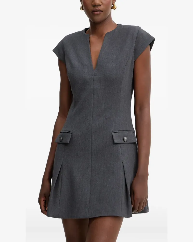 Guess Minikleid mit V-Ausschnitt - Grau Grau