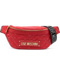 Moschino Gürteltasche mit Logo Rot