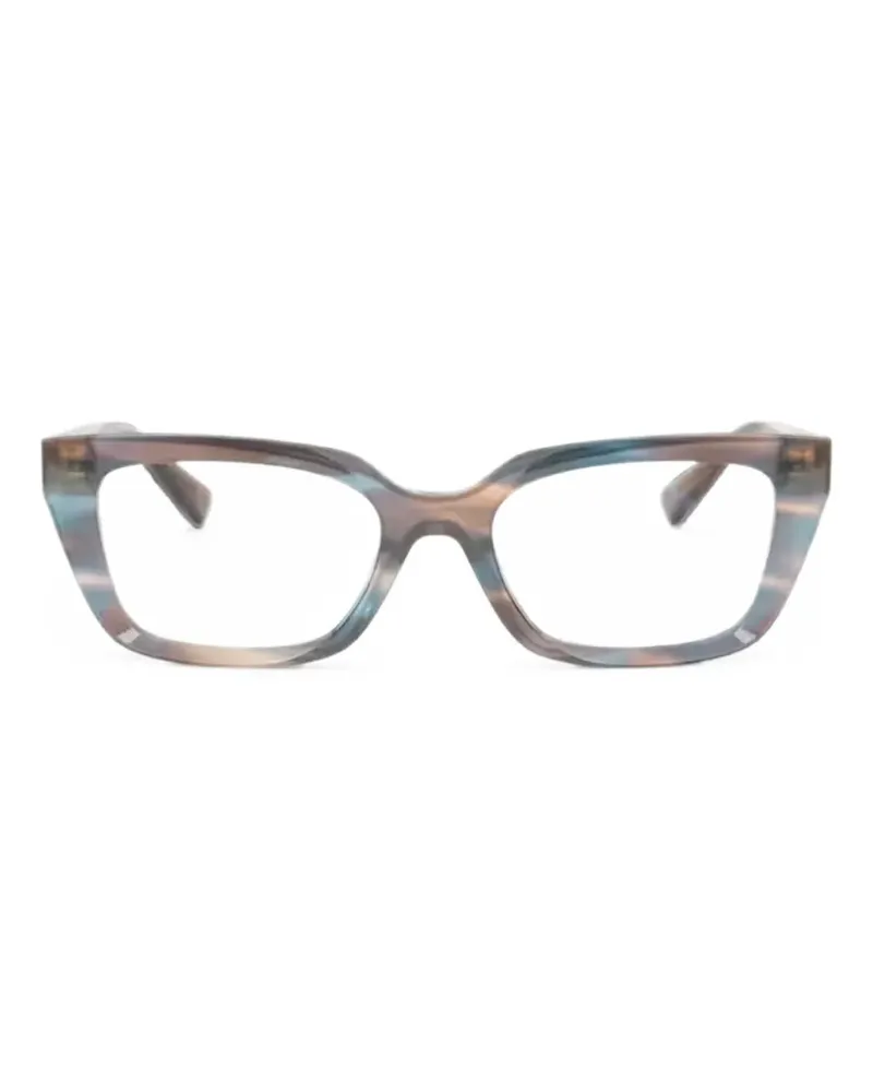 Dolce & Gabbana Gestreifte Cat-Eye-Brille - Nude Nude