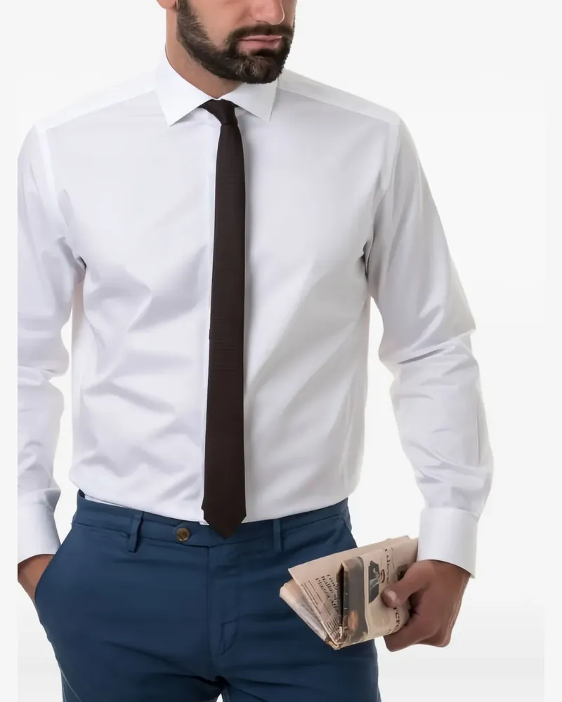 XACUS long-sleeved buttoned shirt - Weiß Weiß