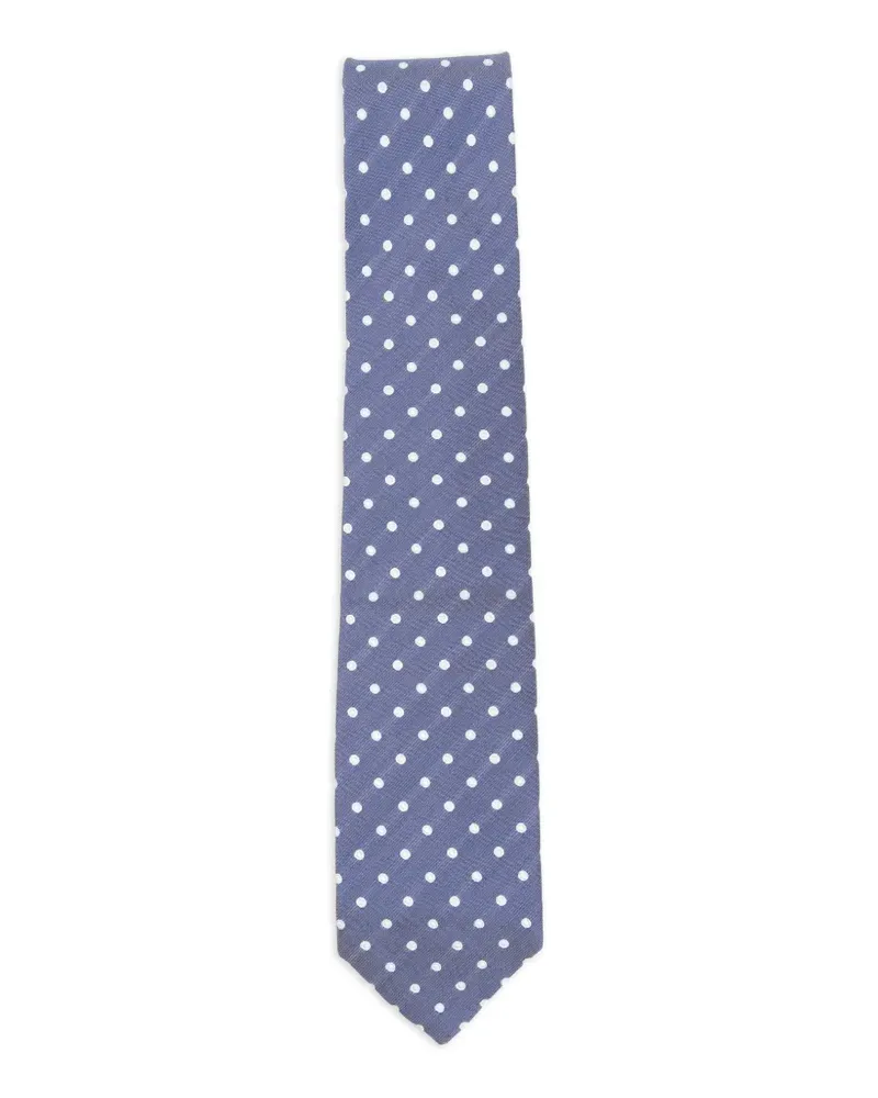 BARBA polka-dot tie - Blau Blau