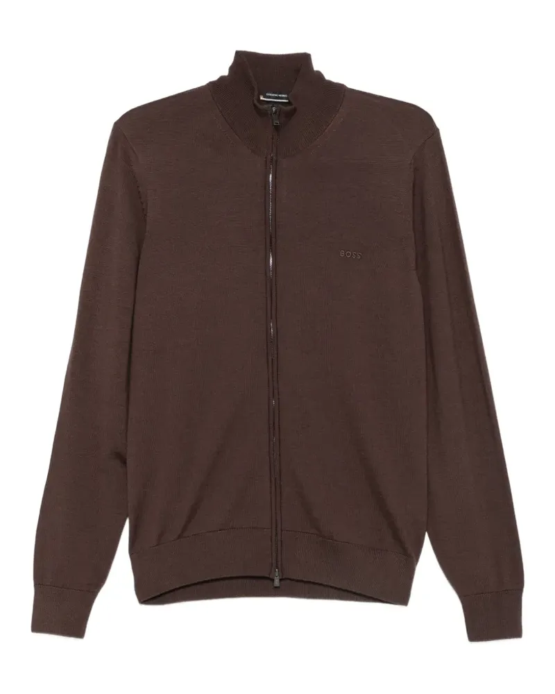 HUGO BOSS Pullover mit Stehkragen - Braun Braun