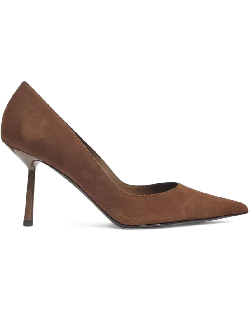 Le Silla Pumps mit spitzer Kappe 80mm - Braun Braun