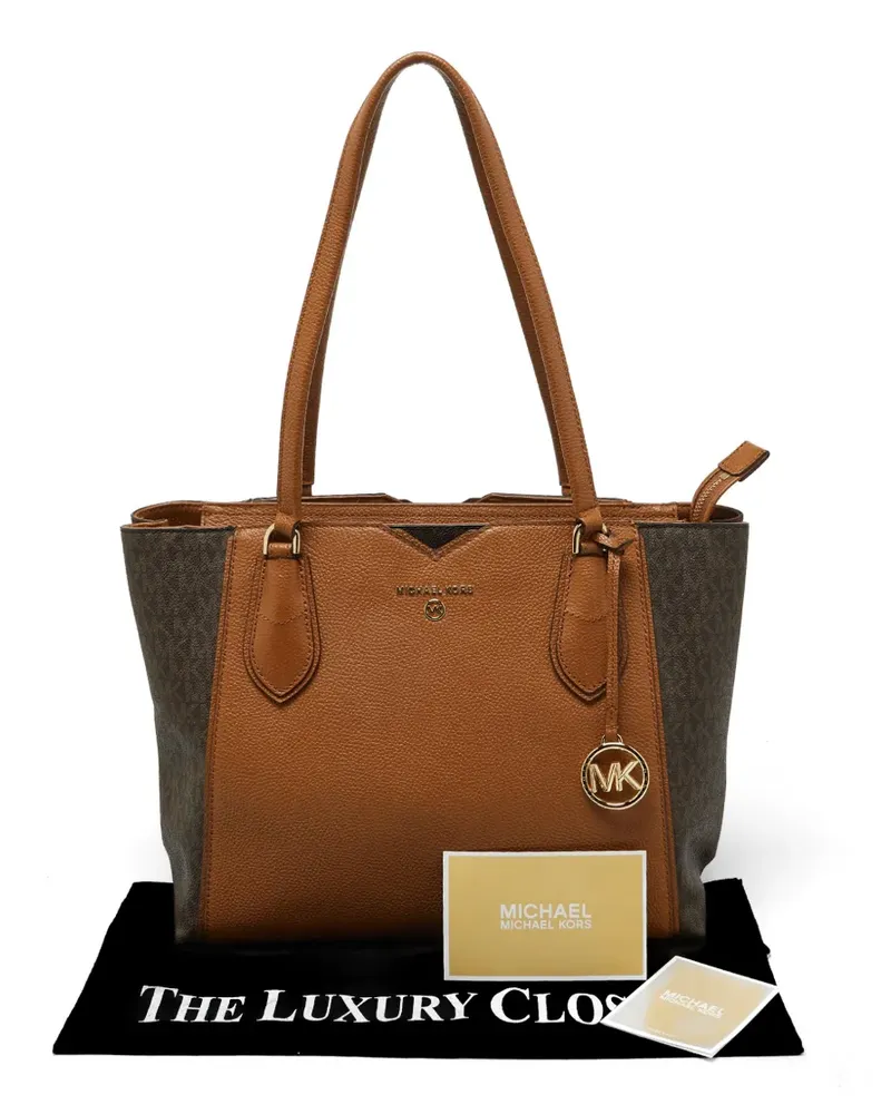 Michael Kors Mae leather tote bag - Braun Braun