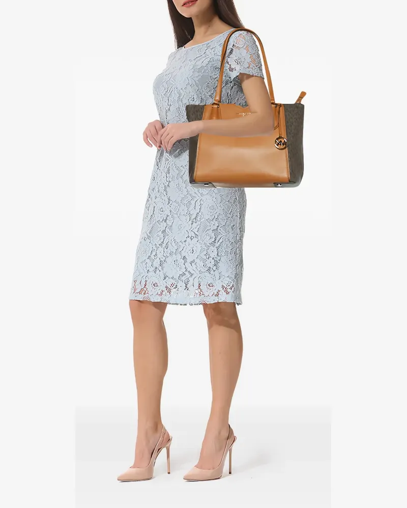 Michael Kors Mae leather tote bag - Braun Braun