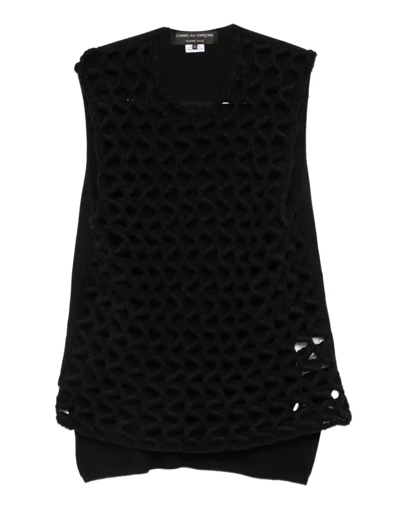 Comme des Garçons crew-neck vest - Schwarz Schwarz