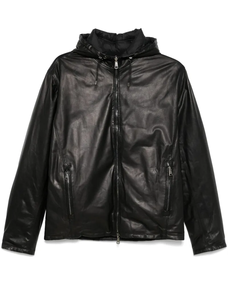 Dell'oglio Wendbare Jacke - Schwarz Schwarz