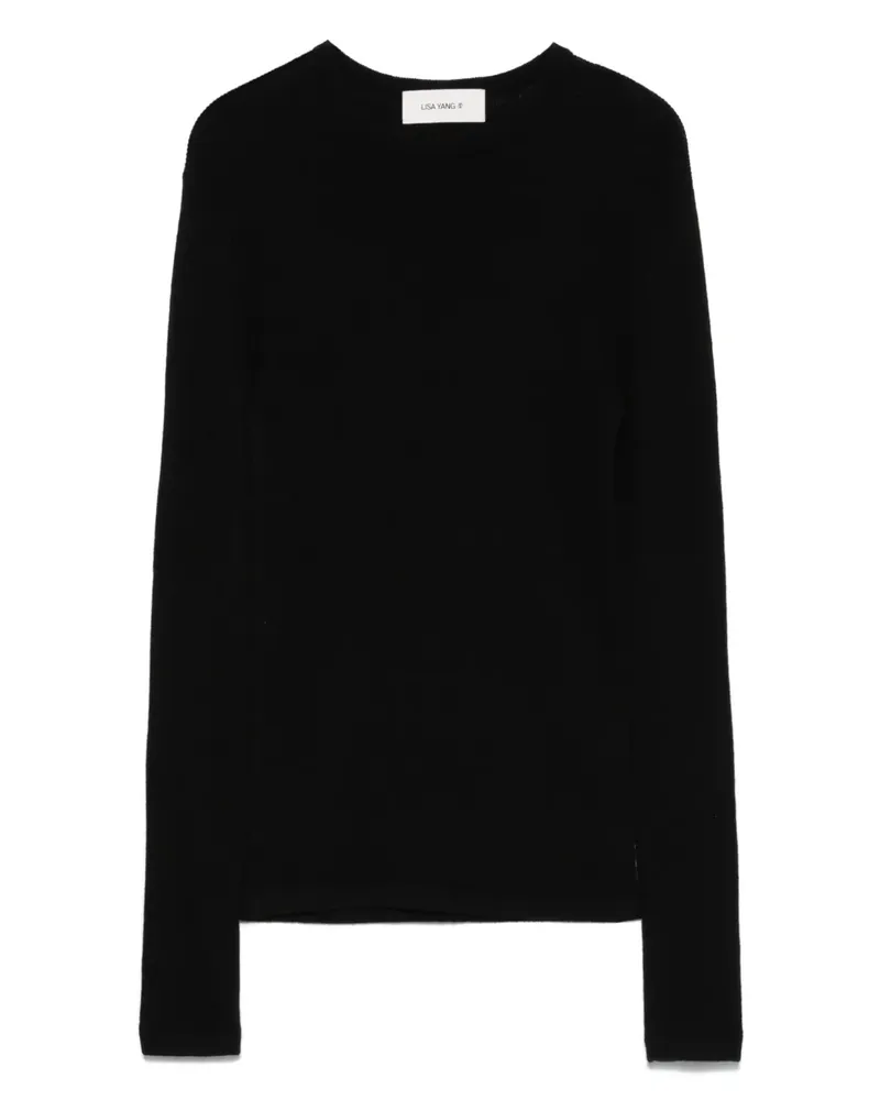 Lisa Yang Pullover mit Rundhalsausschnitt - Schwarz Schwarz
