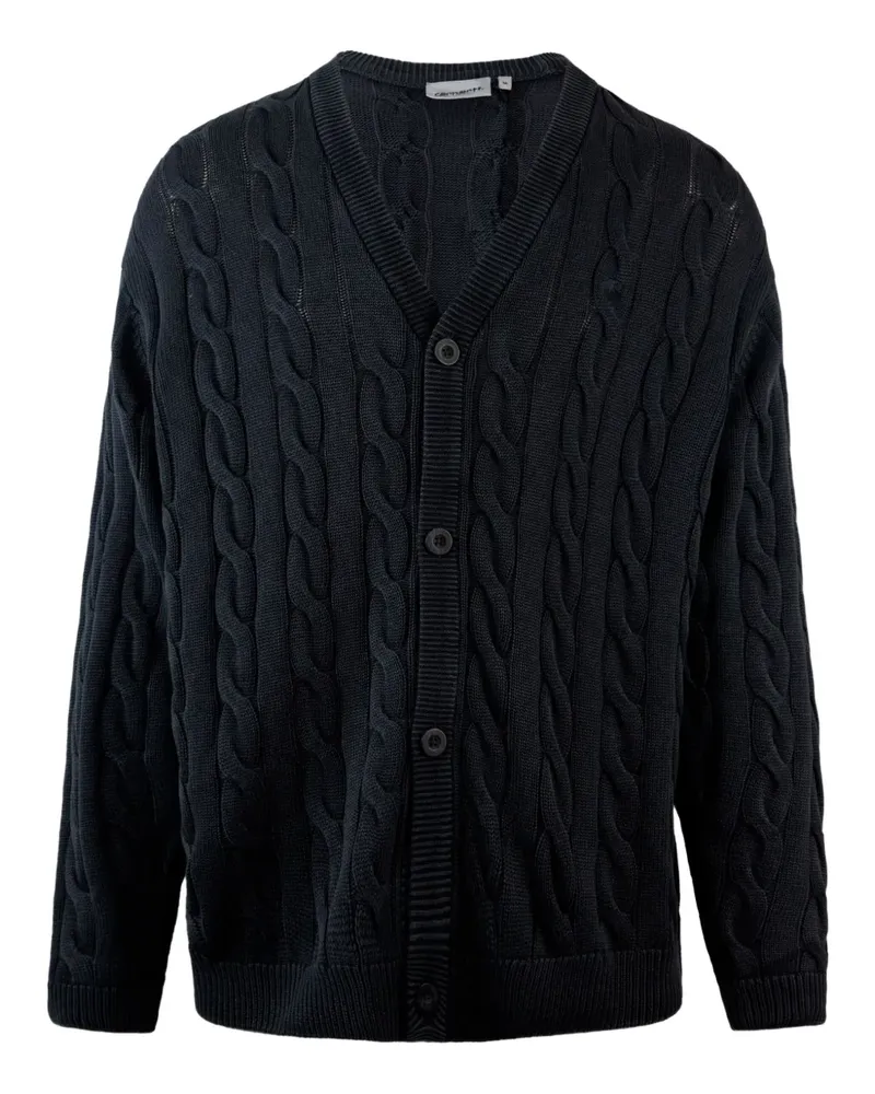 Carhartt WIP Carter Cardigan mit Zopfmuster - Blau Blau