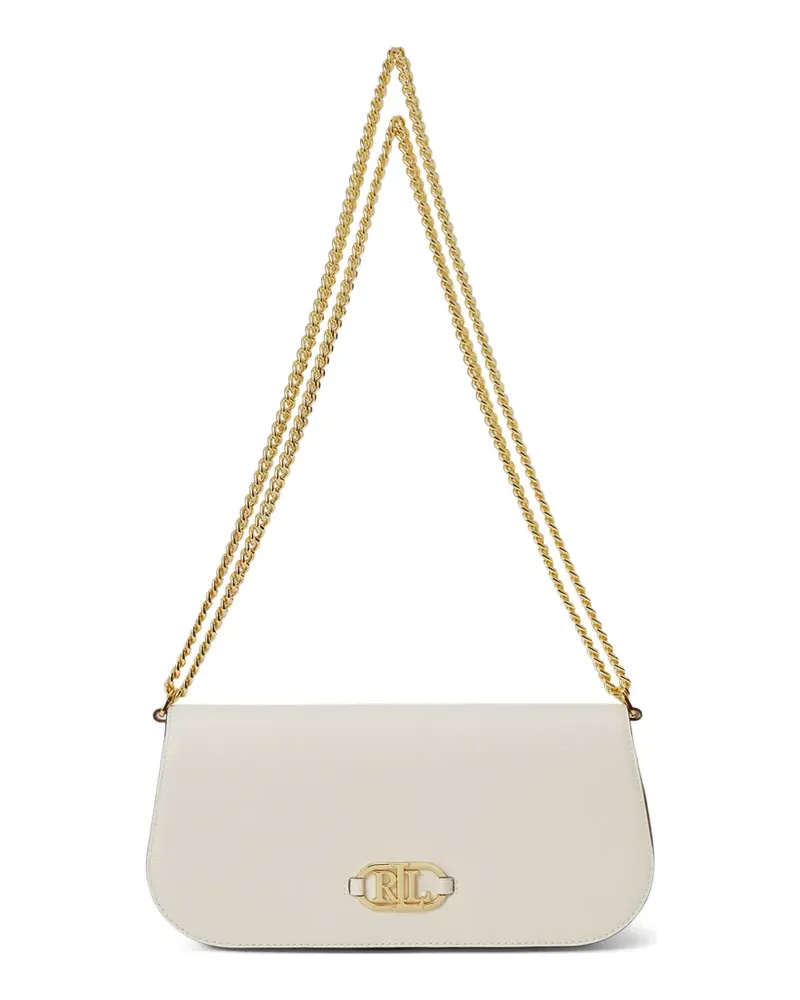 Ralph Lauren logo-plaque chain-link shoulder bag - Nude Nude