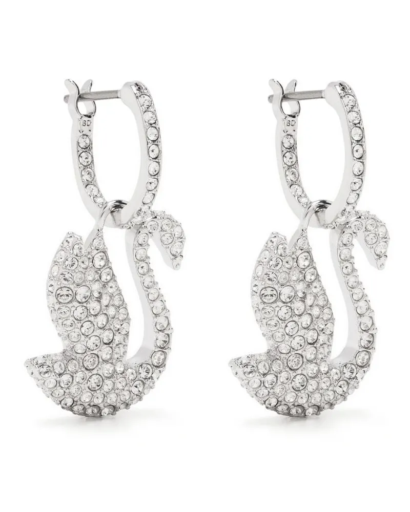 Swarovski Swan Creolen - Silber Silber