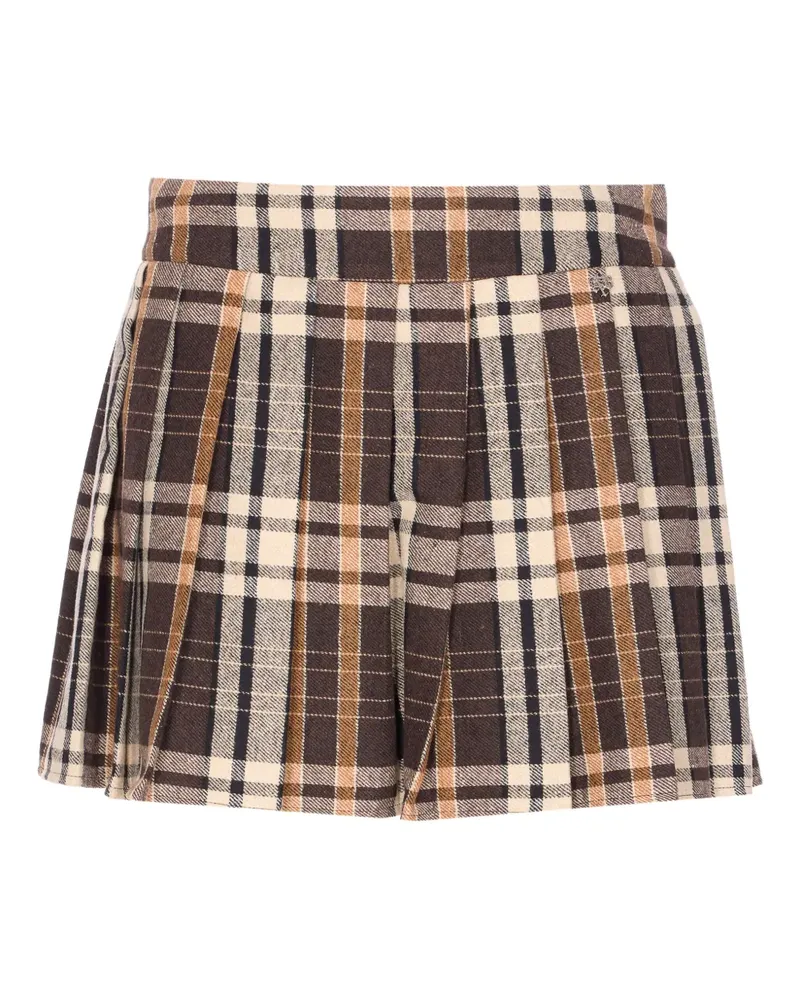 Aniye By pleated checked skirt - Braun Braun