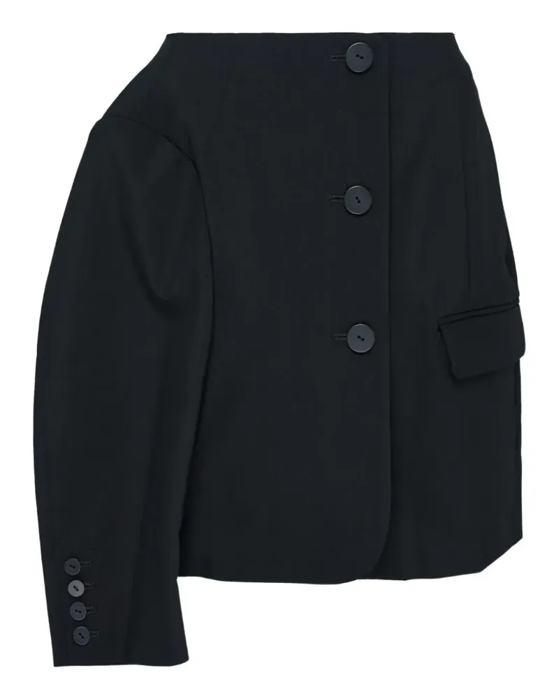 ENFÖLD mini asymmetric tailored skirt - Schwarz Schwarz